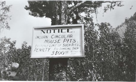 Circular house pits notice